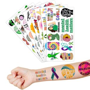 Health Stickers Items Temporary Tattoos Decor Birthday Party Decorations Supplies Favors Wellness Therapist Inspirational Tattoo Sticker 96 PCS Wellness Therapist Gifts for Women Men Kids Rewards