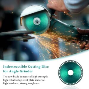 Mornajina ‎5 Packs 4 Inch Indestructible disc for Grinder, Indestructible Disc 2.2 for Angle Grinder 7/8" (Model 125), Cutting Discs for Smooth Cutting, Chamfering, Grinding of All Materials