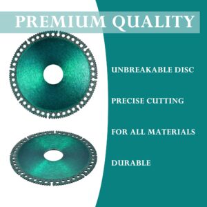 Mornajina ‎5 Packs 4 Inch Indestructible disc for Grinder, Indestructible Disc 2.2 for Angle Grinder 7/8" (Model 125), Cutting Discs for Smooth Cutting, Chamfering, Grinding of All Materials