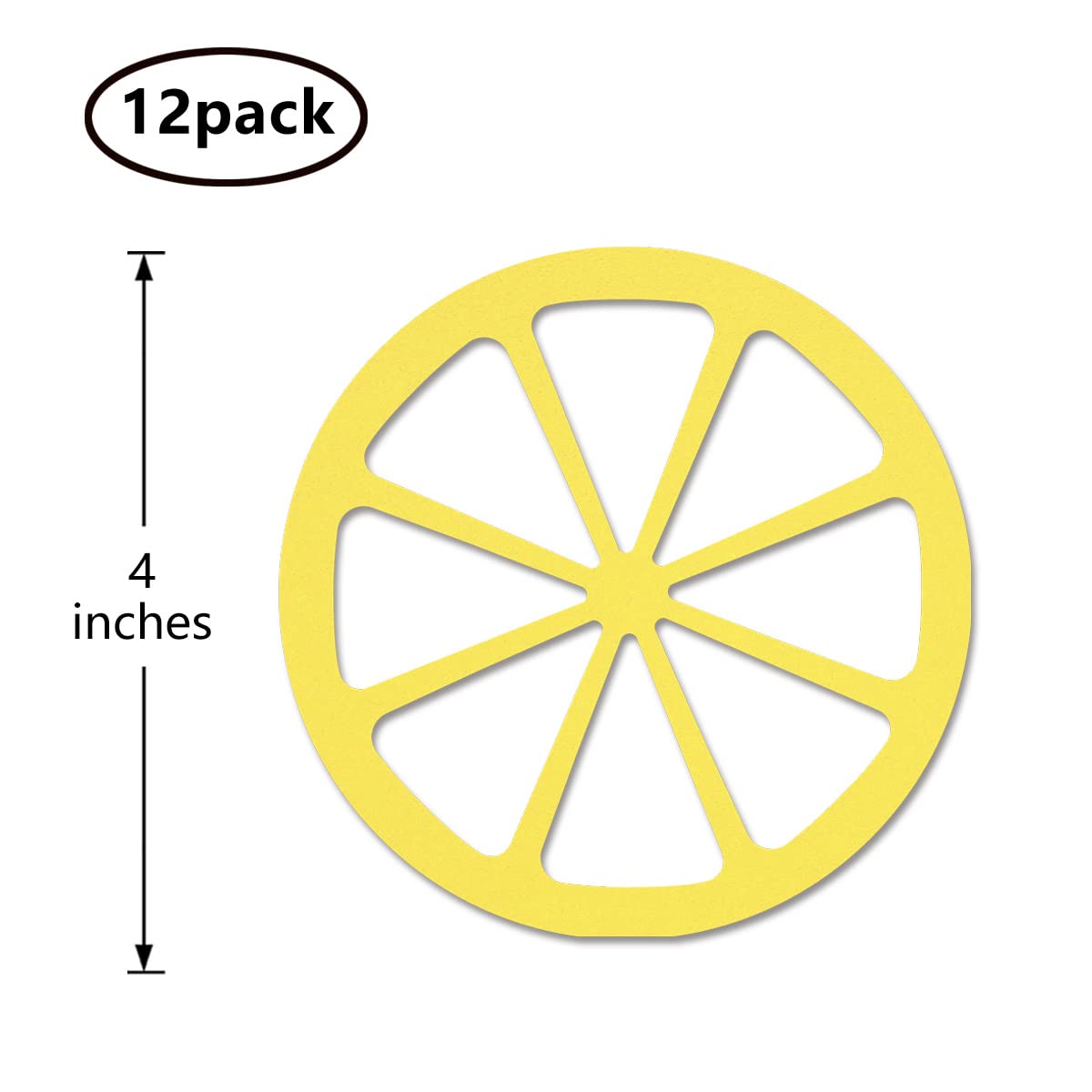 Lemon Cut-outs, 12-Pack Table Topper Double-sided Birthday Party Decorations