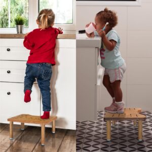 Toilet Squat Stool for Adults, Children - Poop Potty Stool, Non-Slip Bathroom Toilet, Kids, Toddler Step Stool for High Beds, Kitchen Helper