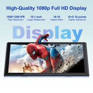 BYYBUO Tablet 10.1 inch Android 11 Tablets, 1920x1200 FHD Display, Octa-Core Processor, 3GB+32GB Storage, 7000mAh Battery 2.4G+5G WiFi,Bluetooth,GPS,Metal Body