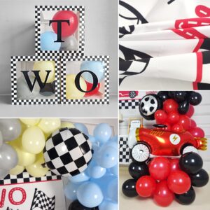 YSHMFEUX Two Fast Birthday Decorations Party Supplies, Race Car 2nd Birthday Decorations, Baby Boy 2nd Birthday Decorations, 2nd Birthday Decorations for Boy