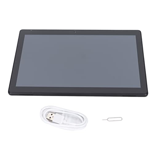 Yunseity Gaming Tablet, Dual Card Dual Standby Black Computers, 10.1In Full Hd Screen with A Resolution of 1920×1200 Rear Camera and The Front Camera Support Auto Focus