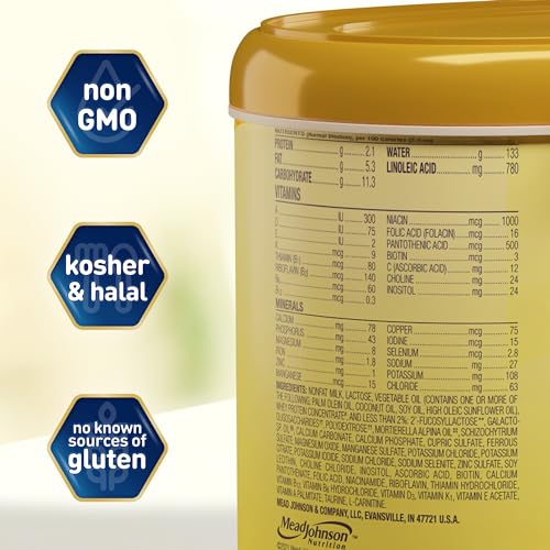 Enfamil NeuroPro Baby Formula, Milk-Based Infant Nutrition, MFGM* 5-Year Benefit, Expert-Recommended Brain-Building Omega-3 DHA, Exclusive HuMO6 Immune Blend, Non-GMO, 124.2 oz​