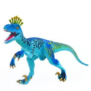sienon dinosaur figure toys, triassic jurassic dinosaur toy 7 inch, educational realistic eoraptor dinosaur model plastic hand-painted dinosaur figurine toy for dinosaur party cake topper decoration