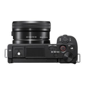Sony ZV-E10 Mirrorless Camera with with 16-50mm + 55-210mm Lenses, 64GB Memory, Case. Tripod, Filters, Hood, Grip, & Professional Video & Photo Editing Software Kit