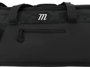 Marucci PRO Utility Duffel Bag V3, Baseball & Fastpitch, Black/Black Duck CAMO, 26" W x 13" D x 12" H