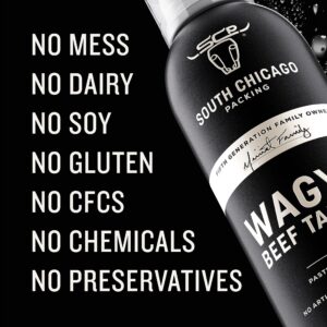 South Chicago Packing Wagyu Beef Tallow Spray, Keto and Paleo Diet Friendly, Umami-Rich, Flavorful, Perfect for Sauteing, Stir-frying and Grilling, Nonstick Cooking Oil, 7 Fl Oz