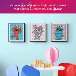 DIAMOND ART CLUB Sesame Street ELMO Canvas Diamond Painting Kit, Round 5D Diamond Art for Adults and All Ages, 9" x 11" (22.7 x 27.7 cm)