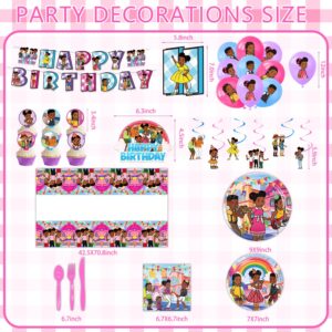 Gracies Corner Party Decorations, Theme Birthday Party Supplies Set Include Banner, Balloons, Cake Toppers and Cupcake Toppers for 1st 2nd Birthday Boy Girls Birthday Party Decor