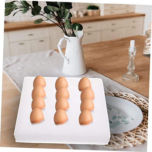 DOITOOL 3pcs Rutin Egg Protection Egg Storage Container Quail Egg Container Egg Carrier Refrigerator Egg Organizer Kitchen Egg Container Egg Tray Egg Holder Pearl Cotton Quail Eggs Carton