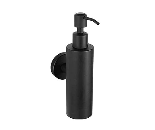 Soap Dispensers Soap Bottle Stainless Steel blackhouse Hotel Wall-Mounted soap Dispenser soap Shampoo Shower Gel Bottle Countertop (Color : Cylindrical B)