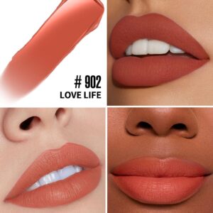 HANLADY Red Lipstick Matte, Pink Liquid Lipstick Long Lasting for Women, Smudgeproof Nude Lipsticks Color Stay Lip Stain No Transfer No Smear, Vegan & Cruelty-Free (902 Love Life)