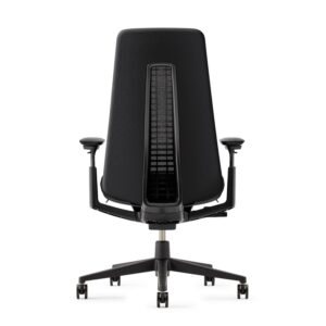 Haworth Fern Office Chair – Ergonomic and Stylish Desk Chair with Breathable Mesh Finish - Without Lumbar Support (Coal)