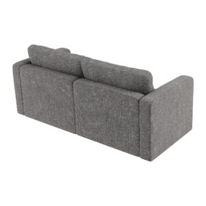 HONBAY Loveseat Sofa with Storage Seat, 2 Seater Couch Oversized Modular Sofa Love Seats for Living Room, Light Grey