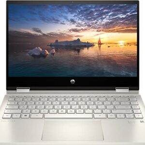 HP Pavilion 2-in-1 Business Laptop, 14 inch FHD Touch Screen, Intel Core i5-1135G7, Windows 11 Pro, 16GB DDR4 RAM, 1TB SSD, Fingerprint Reader, Type-C, Micro SD, Warm Gold, PCM