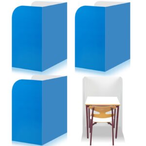 ctosree 4 pcs extra tall privacy folders for student, elementary classroom boards shield cardboard testing dividers panel corrugated office furniture partitions for cubicle space, 50 x 80.3 in