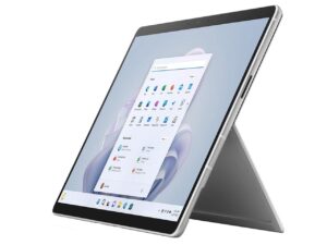 microsoft surface pro 9 tablet - 13" - sq3-8 gb ram - 256 gb ssd - windows 11 pro - 5g - platinum