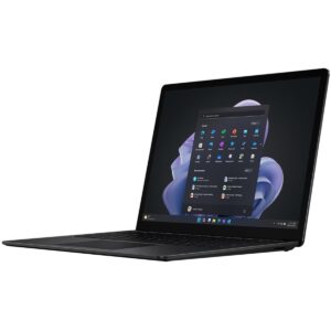 microsoft surface laptop 5 13.5" touchscreen notebook - 2256 x 1504 - intel core i7 12th gen i7-1265u - intel evo platform - 16 gb total ram - 512 gb ssd - matte black