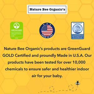 Nature Bee Organic's Breathable 2-Stage Mini Crib & Toddler Mattress I 100% Breathable I GreenGuard Gold Certified I 100% Hypoallergenic