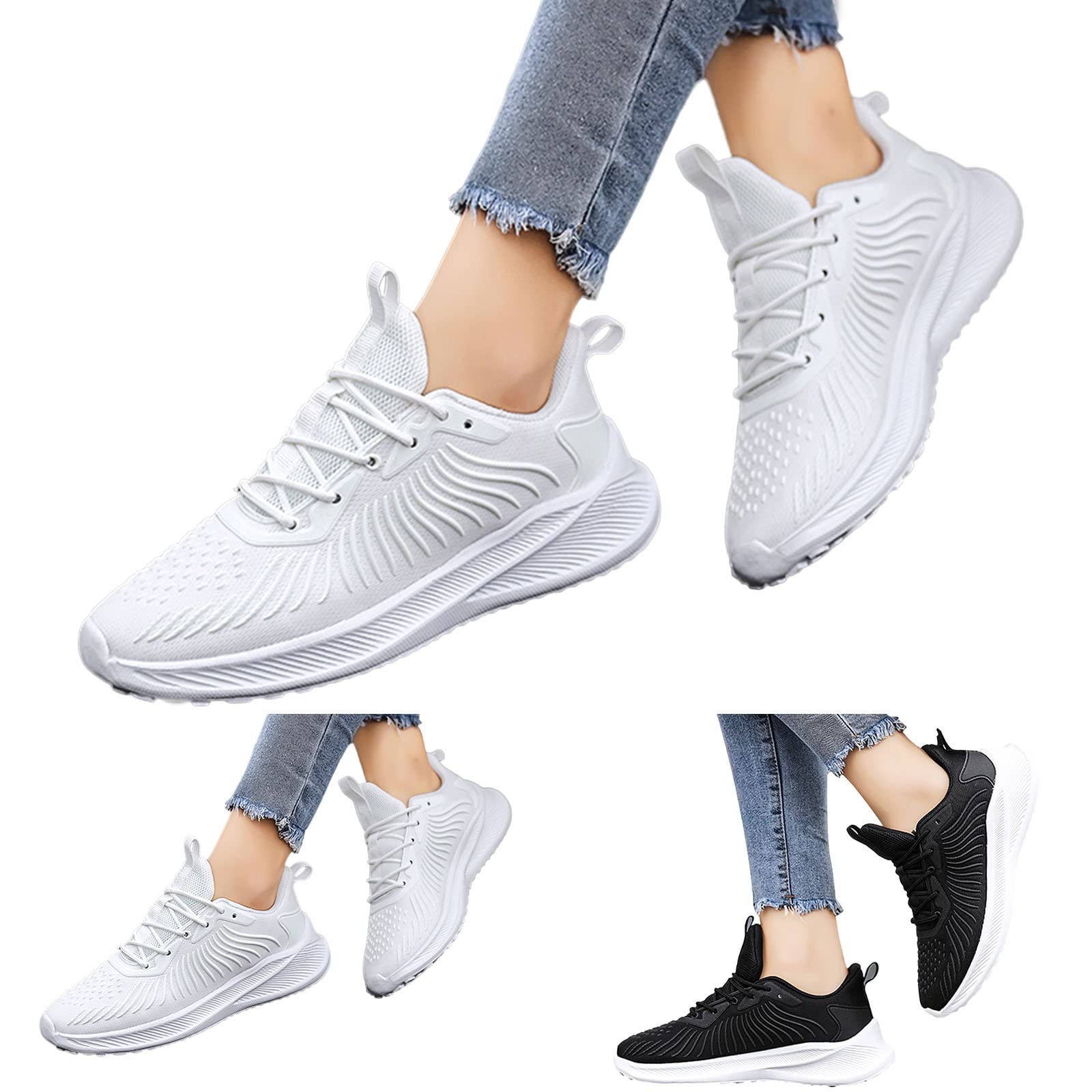 MLAGJSS Running Shoes for Women - Womens Workout Tennis Walking Athletic Gym Fashion Lightweight Nursing Casual Light Shoes