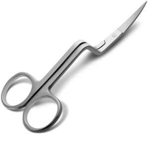 xtrm craft 6 inch double curved scissors – professional grade, multi-purpose precision scissors for crafting, embroidery, and dog grooming