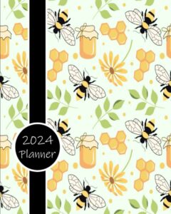 2024 planner: daily weekly and monthly calendar | schedule organizer | january to december | bee