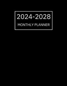 2024-2028 monthly planner: 5 years calendar from january 2024 to december 2028