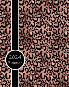 2024 planner: daily weekly and monthly calendar | schedule organizer | january to december | animal print