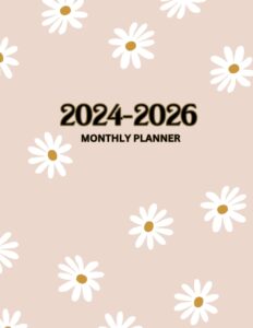 2024-2026 monthly planner: 3 year calendar large size 8.5x11 inches | 36 months jan 2024 - dec 2026 with federal holidays | monthly design ( calendar 2024-2026 for purse)