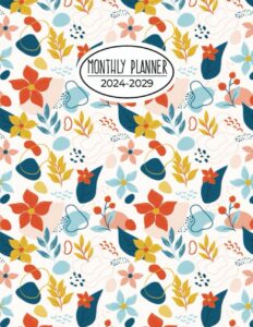 monthly planner 2024-2029: five year calendar two pages per month jan 2024-dec 2029 schedule organizer
