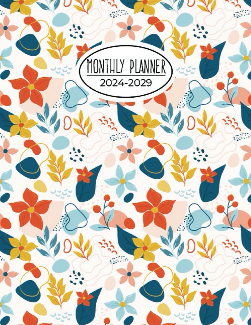 monthly planner 2024-2029: Five year Calendar Two Pages per Month JAN 2024-DEC 2029 Schedule Organizer