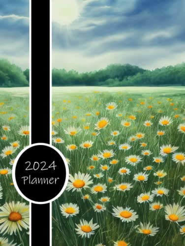 2024 Planner: Daily Weekly and Monthly Calendar | Schedule Organizer | January to December | Hardcover | Daisy