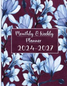 monthly & weekly planner 2024-2027: january 2024 to december 2027 planner, yearly agenda with tabs planning, great for long-term planning to achieve your goals with greater ease and success.