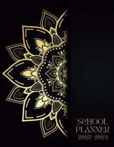 school planner 2023-2024: (september 2023/june 2024) for girls, primary - middle school - high school - student | 1 week on 2 pages | to-do list, homework organizer | size 8.5” x 11” mandala cover