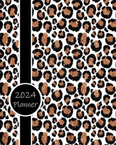 2024 planner: daily weekly and monthly calendar | schedule organizer | january to december | animal print