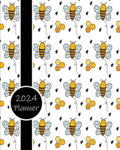 2024 planner: daily weekly and monthly calendar | schedule organizer | january to december | bee