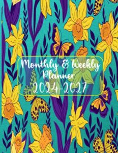 monthly & weekly planner 2024-2027: january 2024 to december 2027 planner, yearly agenda with tabs planning, great for long-term planning to achieve your goals with greater ease and success.