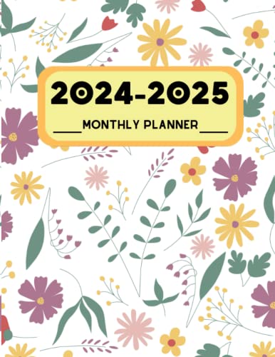 2024-2025 Monthly Planner: 2 Year Schedule Organizer With Holidays from Jan 2024 - Dec 2025