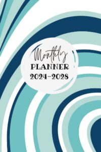 monthly pocket planner 2024-2028: your portable companion for long-term planning from january 2024 to december 2028 - small size !