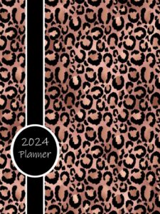 2024 planner: daily weekly and monthly calendar | schedule organizer | january to december | hardcover | animal print