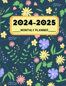 2024-2025 monthly planner: large print 2 year calendar 24-25 with holidays