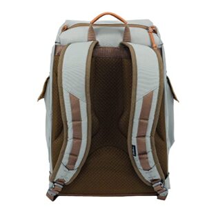 Eddie Bauer Bygone Backpack with Exterior Pockets and Laptop Compatible Sleeve, Light Heather Grey, 25L