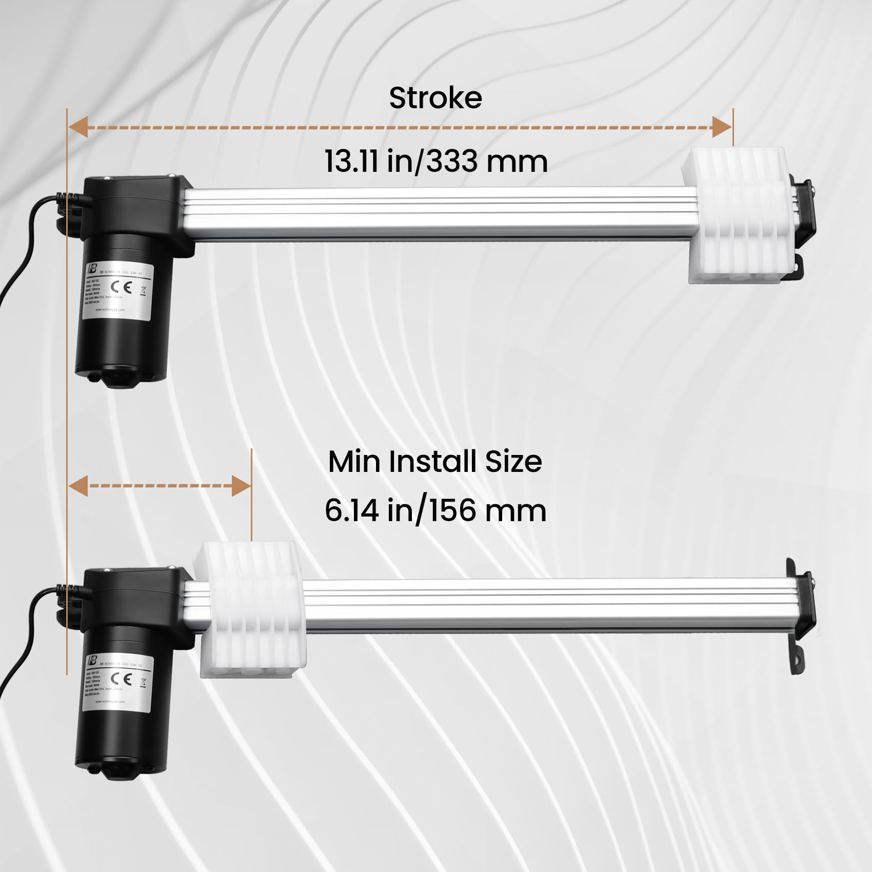 EXMIATOV Power Sofa Lift Motor Compatible with okin Electric Recliner Motor Actuator,Part # JLDQ-11, JLDQ-1A, JLDQ.11.156.333K for Electric Recliner Lift Chair-13/330mm