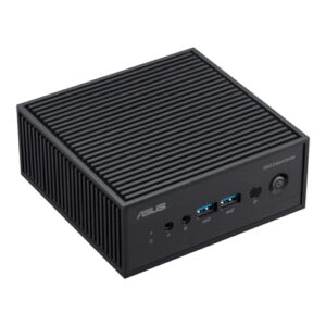 ASUS ExpertCenter PN42 Fanless Mini PC Barebone with Intel 12th gen Quad Core N100, Dual 4K Support, Dual LAN, 7 x USB, COM Port, WiFi 6E, Bluetooth, VESA Mount