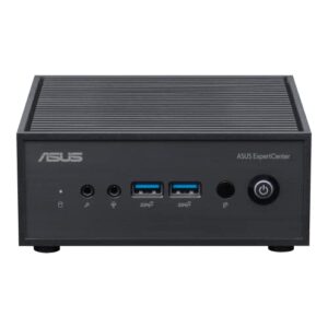 ASUS ExpertCenter PN42 Fanless Mini PC Barebone with Intel 12th gen Quad Core N100, Dual 4K Support, Dual LAN, 7 x USB, COM Port, WiFi 6E, Bluetooth, VESA Mount