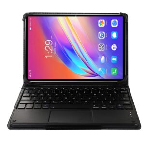 Yoidesu Tablet 10.1 Inch for Android, 4G Calling Tablet with Keyboard, 8GB RAM 256GB ROM, FHD Touch Screen, Dual Speakers Dual Cam, Octa Core CPU Gaming Tablet for Kids Students (US Plug)