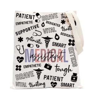 pofull medical assistant gifts for women certified assistants gift ma medical tote bag (medical assistant tote bag)