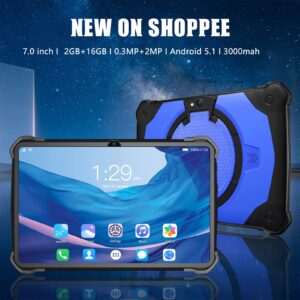 7 Inch Hd Android Tablet WiFi Bluetooth Gaming Tablet Electronics for Men Digital Notepad College Supplies Boyfriend Girlfriend Gifts Car Travel Accessories for Long Trips Cool Stuff (Blue)